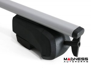 Alfa Romeo Stelvio Roof Rack Cross Bars - for models w/ factory roof rails - Silver - Starlock